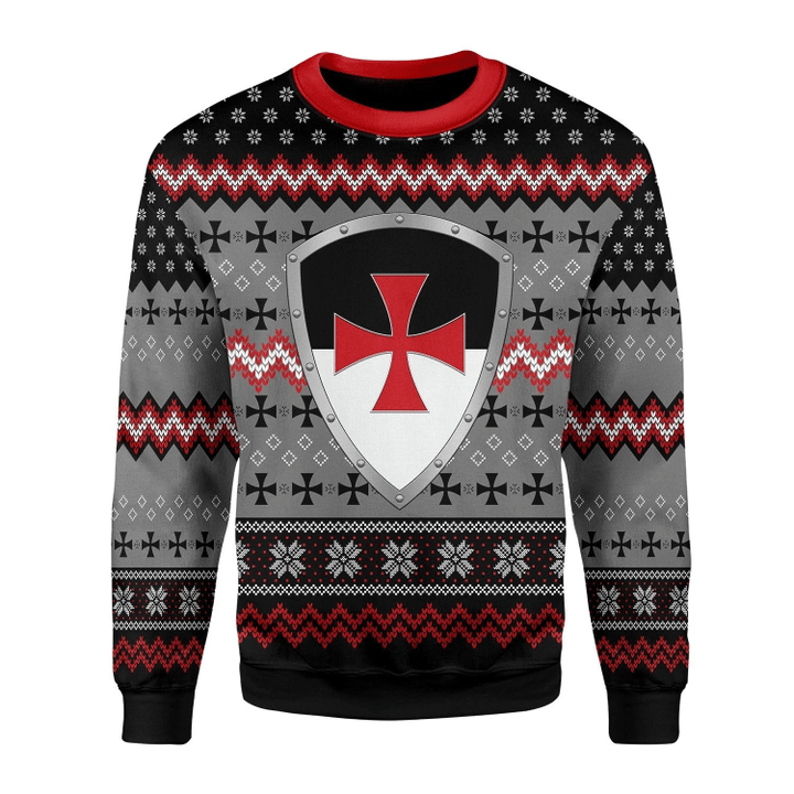 Knight Templar Ugly Christmas Sweater | For Men & Women | Adult | Us6330