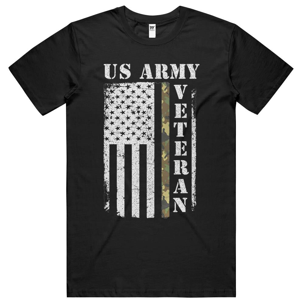 American Flag Camo Proud Us Army Veteran Tee Gift Women, Men T Shirts