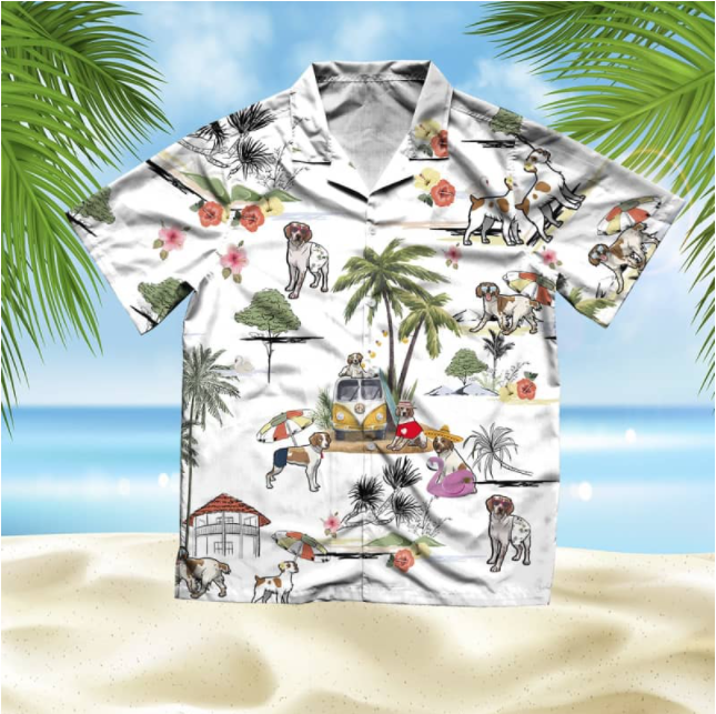 Brittany Beach All Over Printed Hawaiian Shirt Ha54305