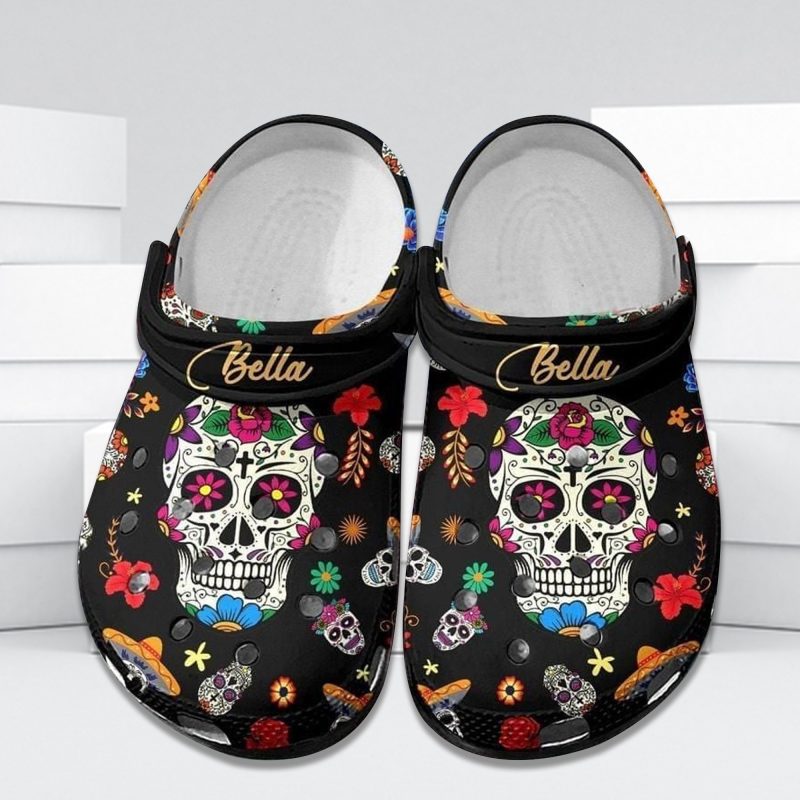 Skull Tattoos Gift For Lover Rubber Crocs Clog Shoes Comfy Footwear