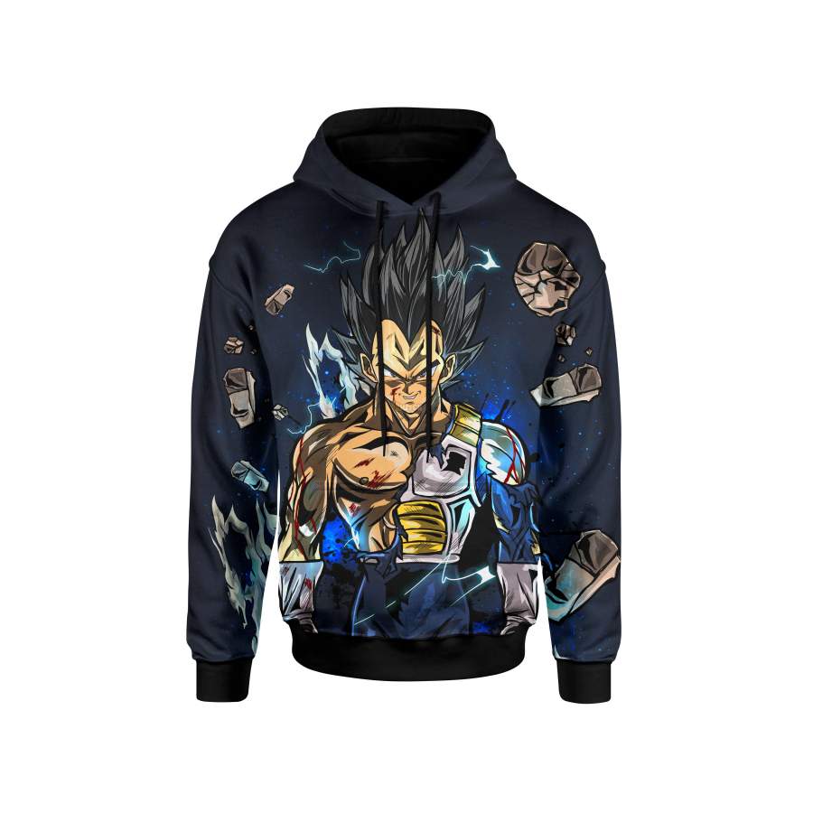 (DBMerch) Vegeta Hoodie – Normal / Super Saiyan / Super Saiyan God