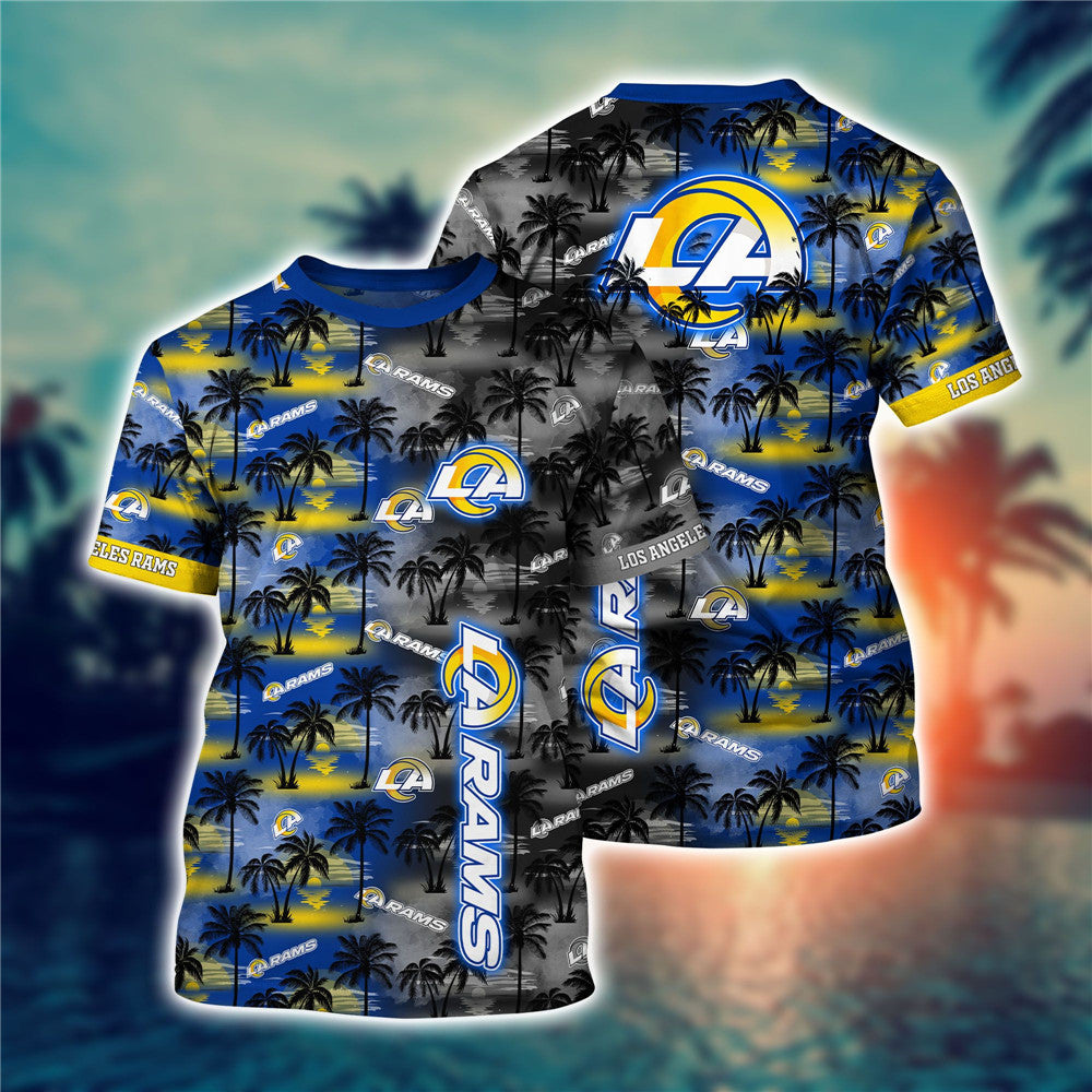 Men’S Los Angeles Rams T-Shirt Palm Trees Graphic