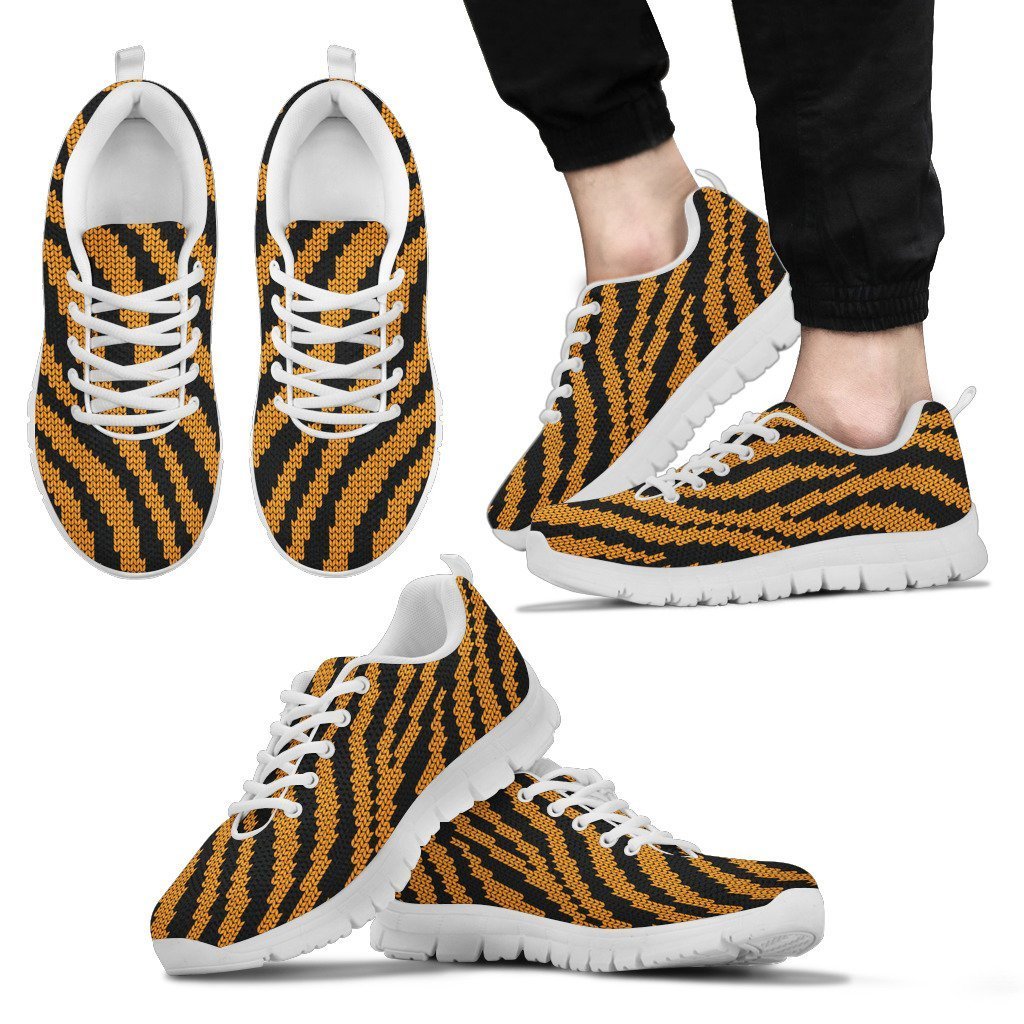 Tiger Knit Skin Men Sneakers