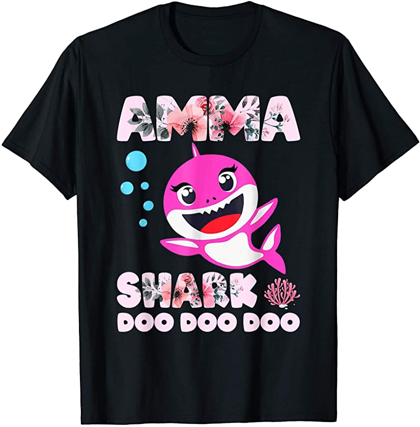 Amma Shark Doo Doo Doo Shirt, Funny Mother’s Day Gift T-Shirt