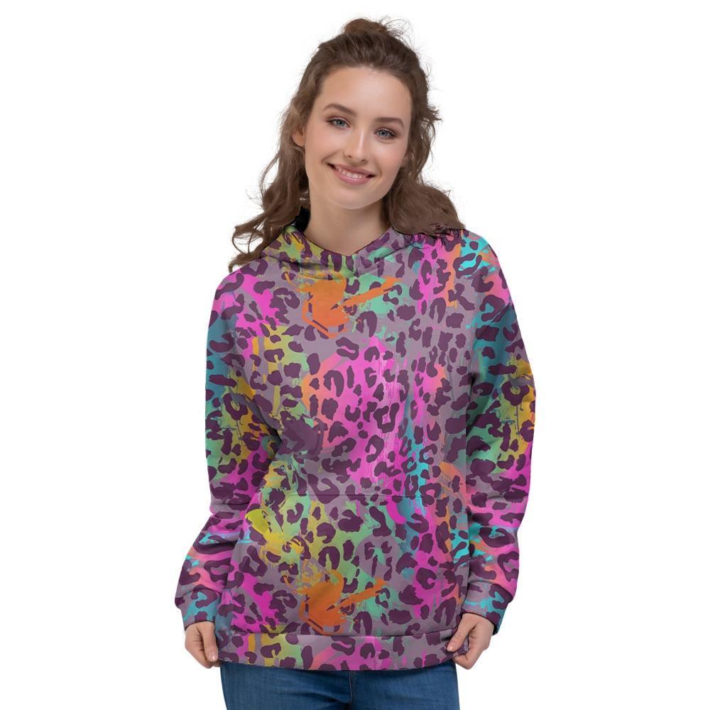 Colorful Leopard Women’S Hoodie