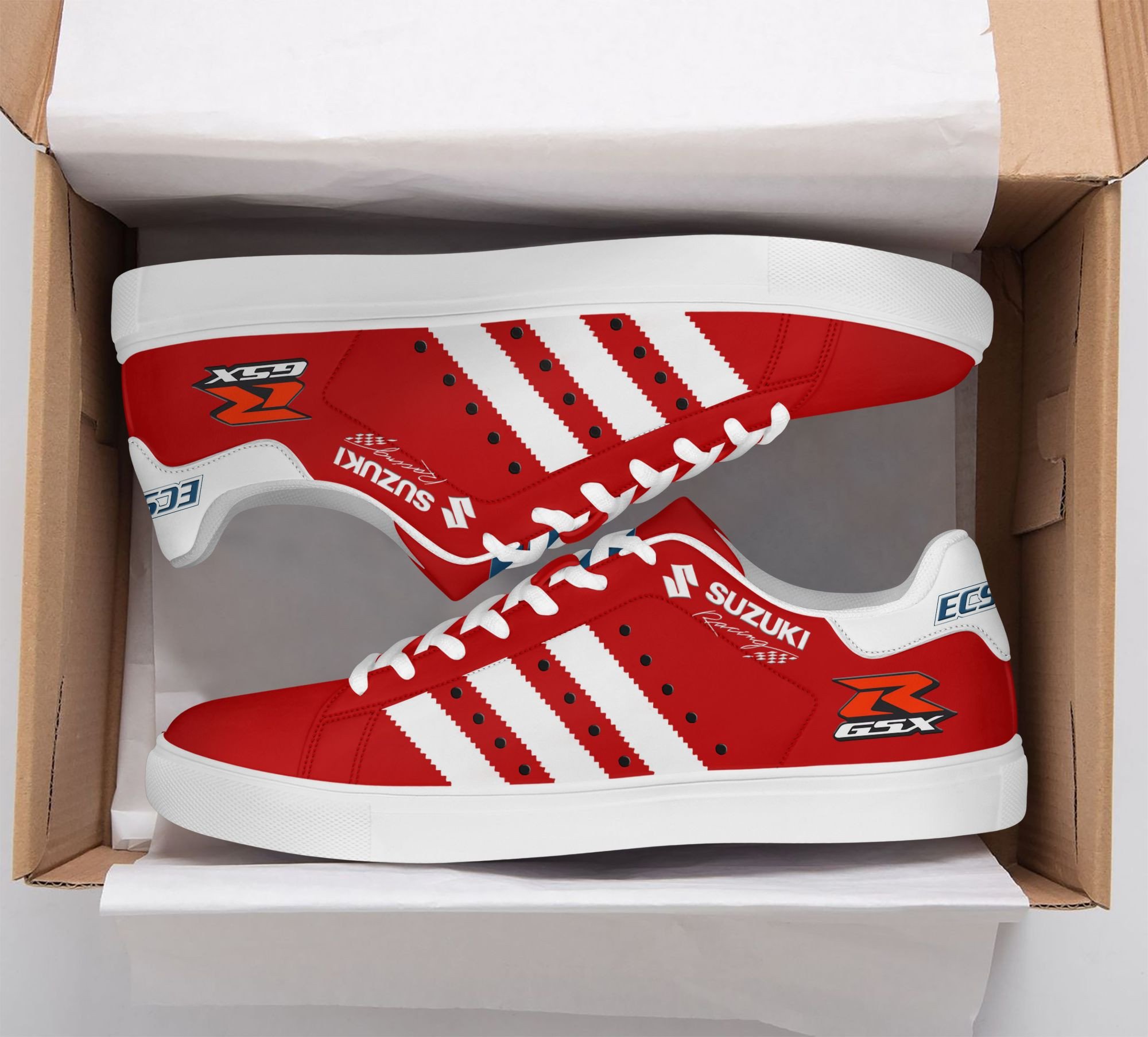 Suzuki Racing Sneaker Shoes Ver 1 (Red)