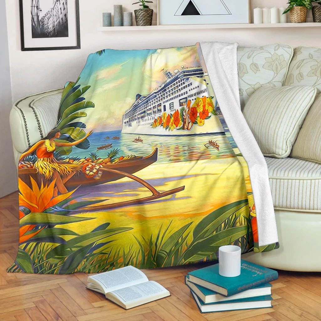 Vintage Hawaii Premium Blanket