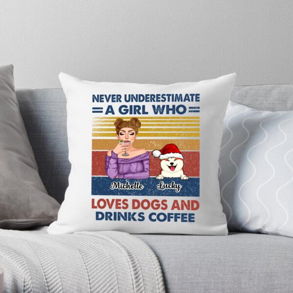 Personalized Cute Dog Pillows – Christmas Gifts For Dog Moms – Up To 4 Dogs