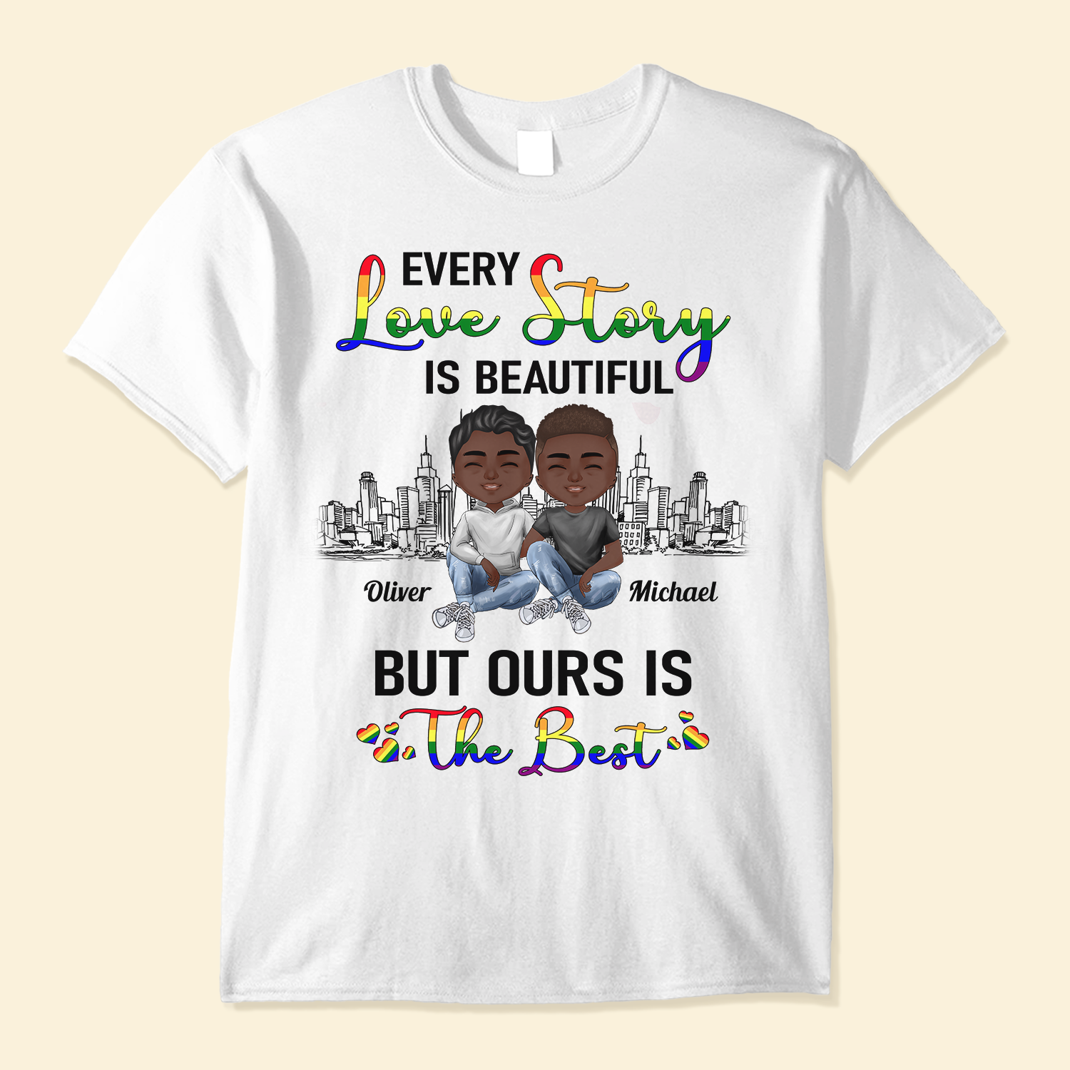 Personalized Couple Lgbt Shirt, Birthday Gift For Lgbt Couples, Gay Couples, Lesbians Couples