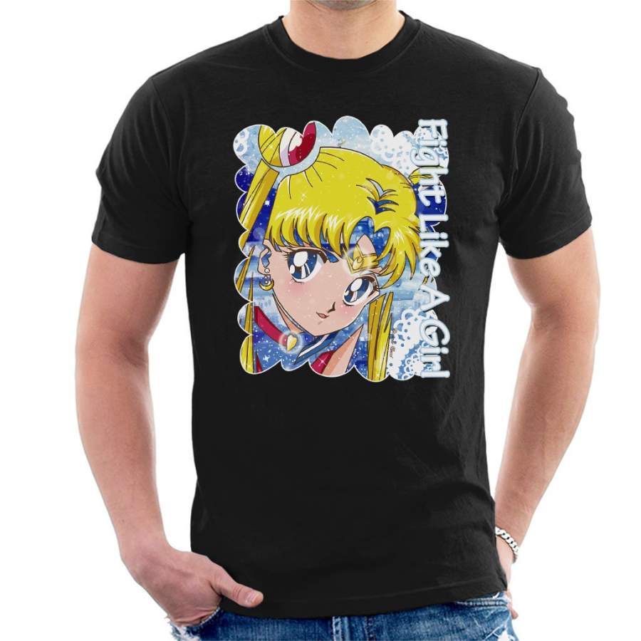Fight Like A Girl Moon Ombra Sailor Moon Men’s T-Shirt