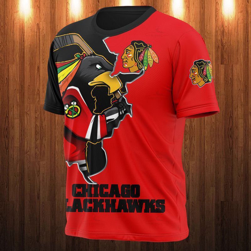 Chicago Blackhawks T-Shirt 3D Cartoon Graphic Gift