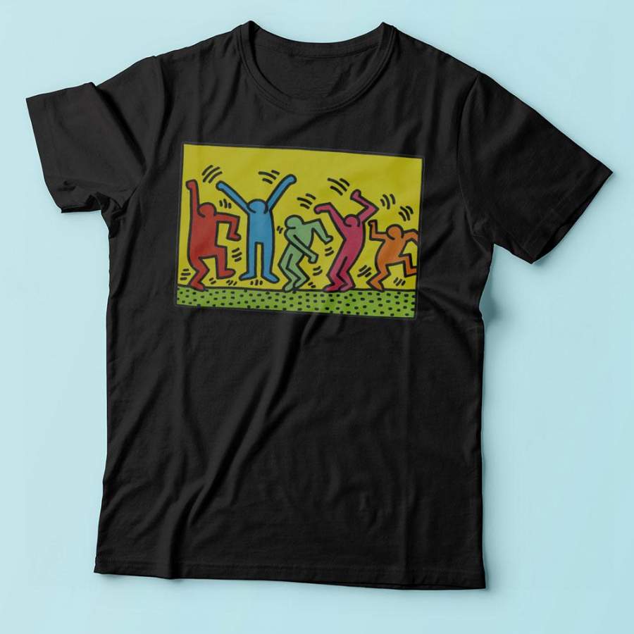 Keith Haring Dancing Men'S T Shirt