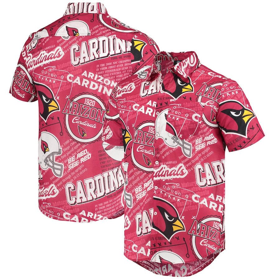 Arizona Cardinals Cardinal Thematic Hawaii Shirt Ha55628