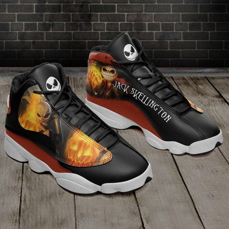 jack skellington air jordan13 shoes h10 air jordan 13 sneaker jd13 sneakers personalized shoes design v709