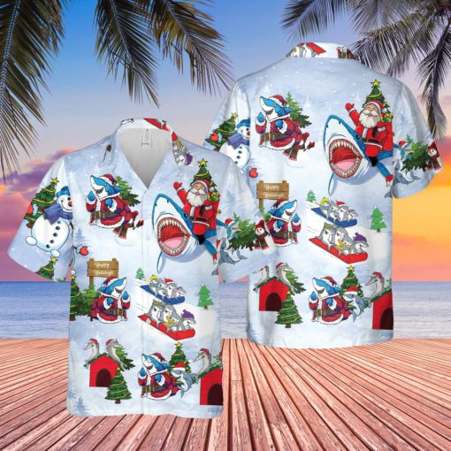 Shark Christmas Hawaiian Shirt