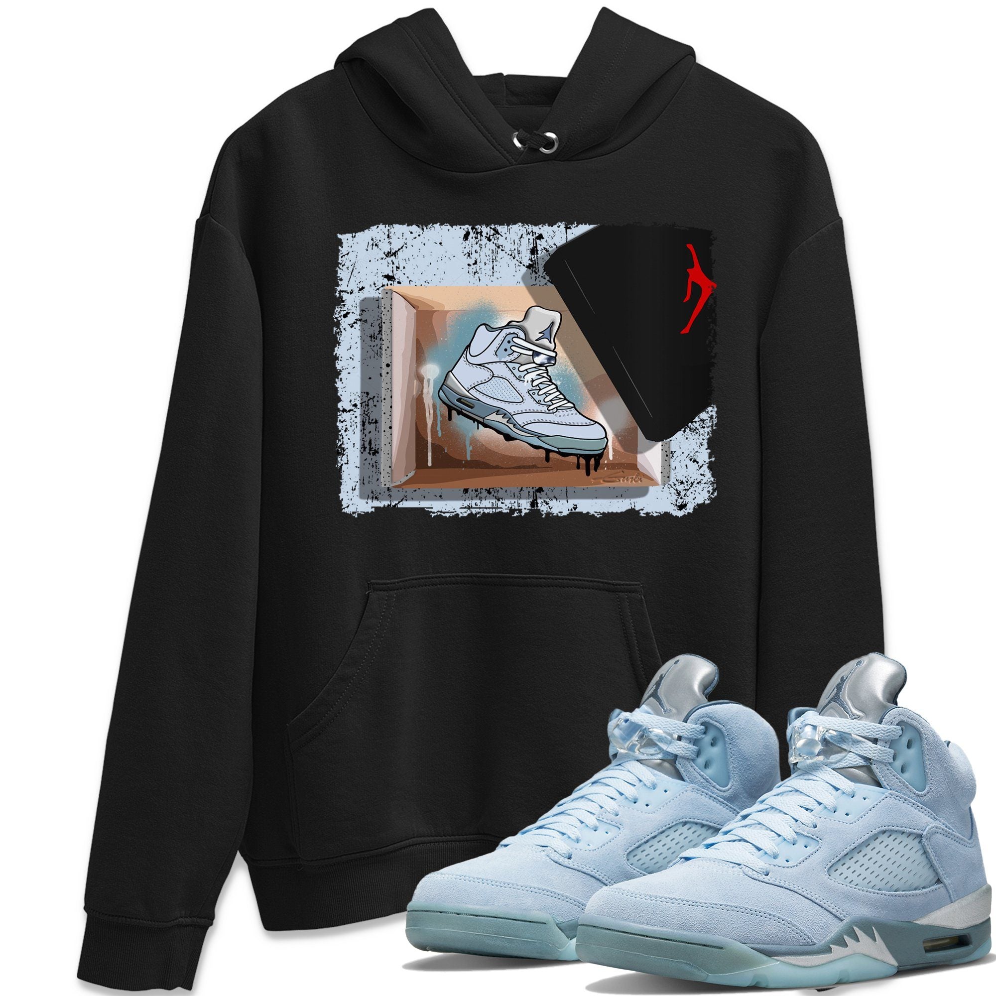 New Kicks Hoodie – Air Jordan 5 Blue Bird
