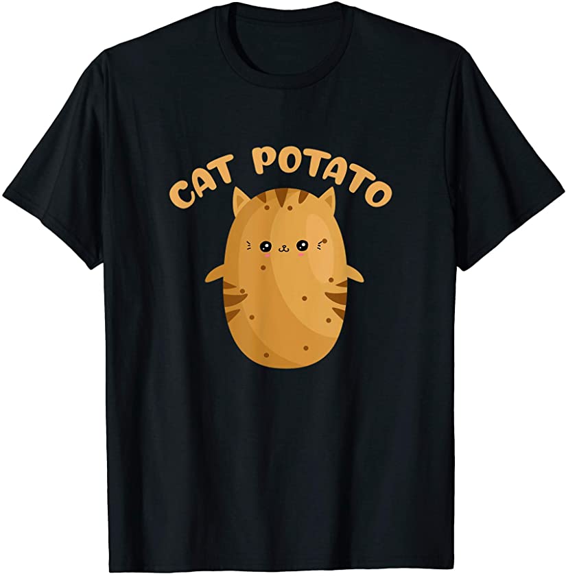 Cat Potato Cute Kitten Kawaii T-Shirt