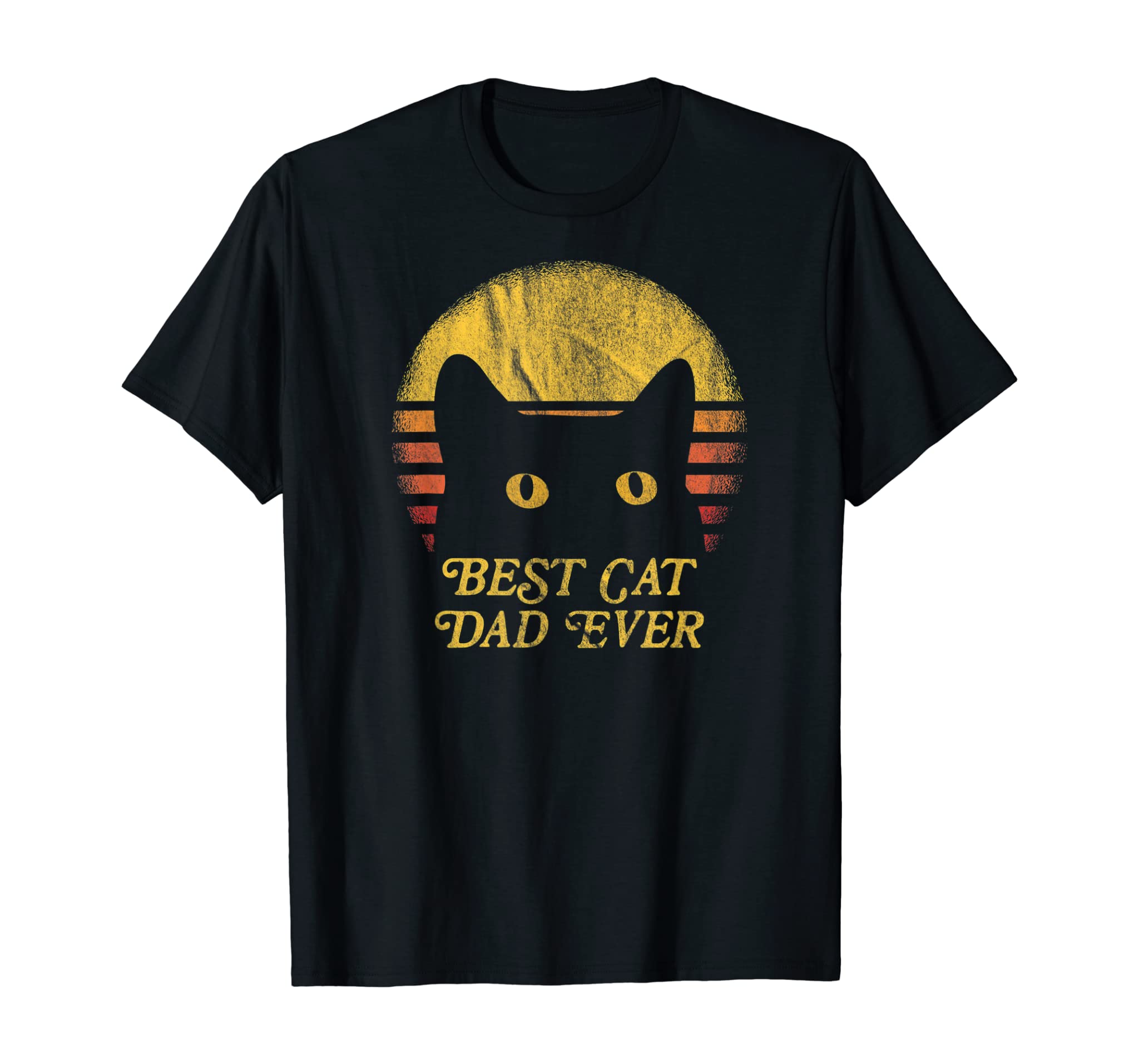 Best Cat Daddy Vintage Eighties Style Cat Retro Distressed T-Shirt