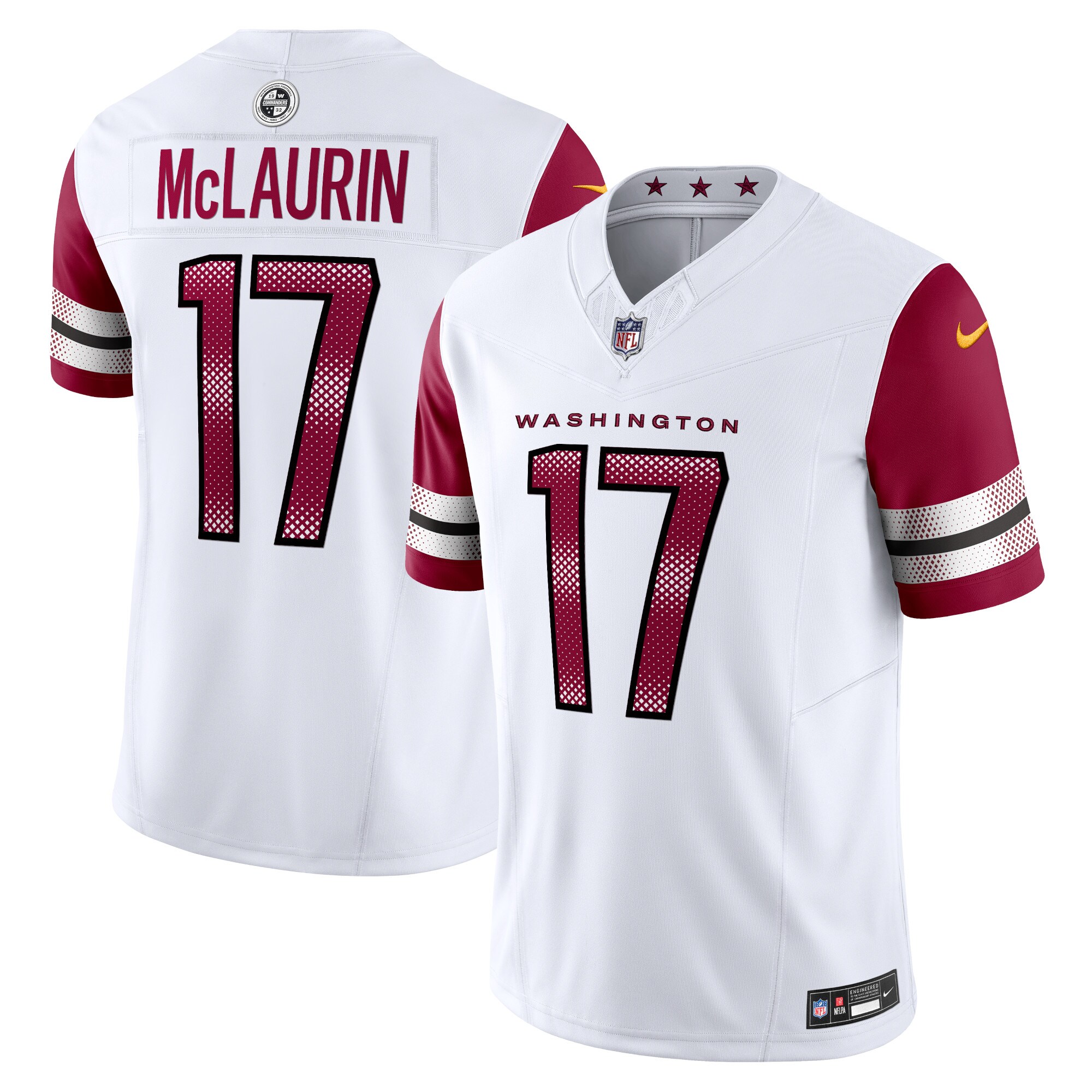 Terry McLaurin Washington Commanders Vapor F.U.S.E. Limited Jersey – White