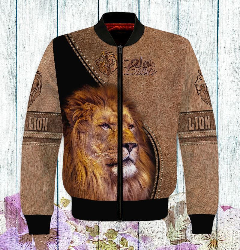 Amazing Lion Lover 3D Full Print Bomber