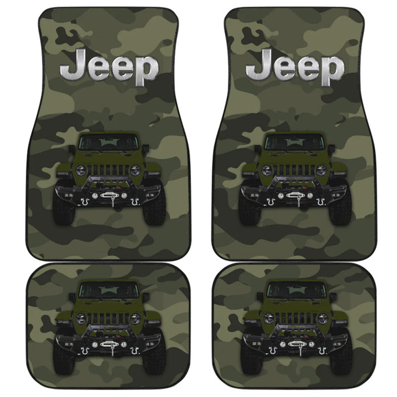 Jeep Car Mats – Car Floor Mats Car Accessories Camouflage – Green Lt8