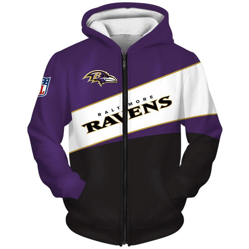 Baltimore Ravens  3 Unisex 3D Hoodie Gift For Fans