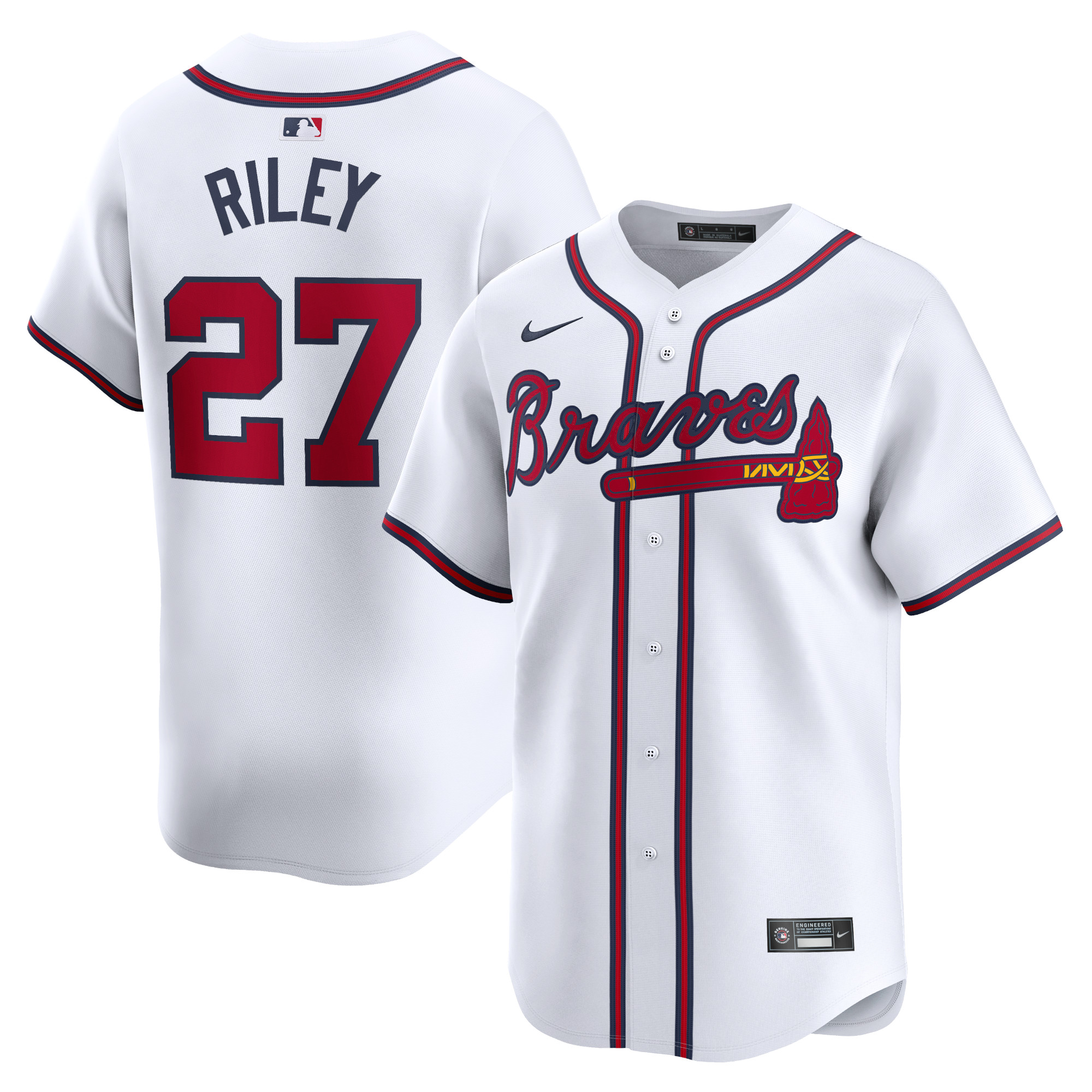 Austin Riley Atlanta Braves Home Limited Player Jersey – White