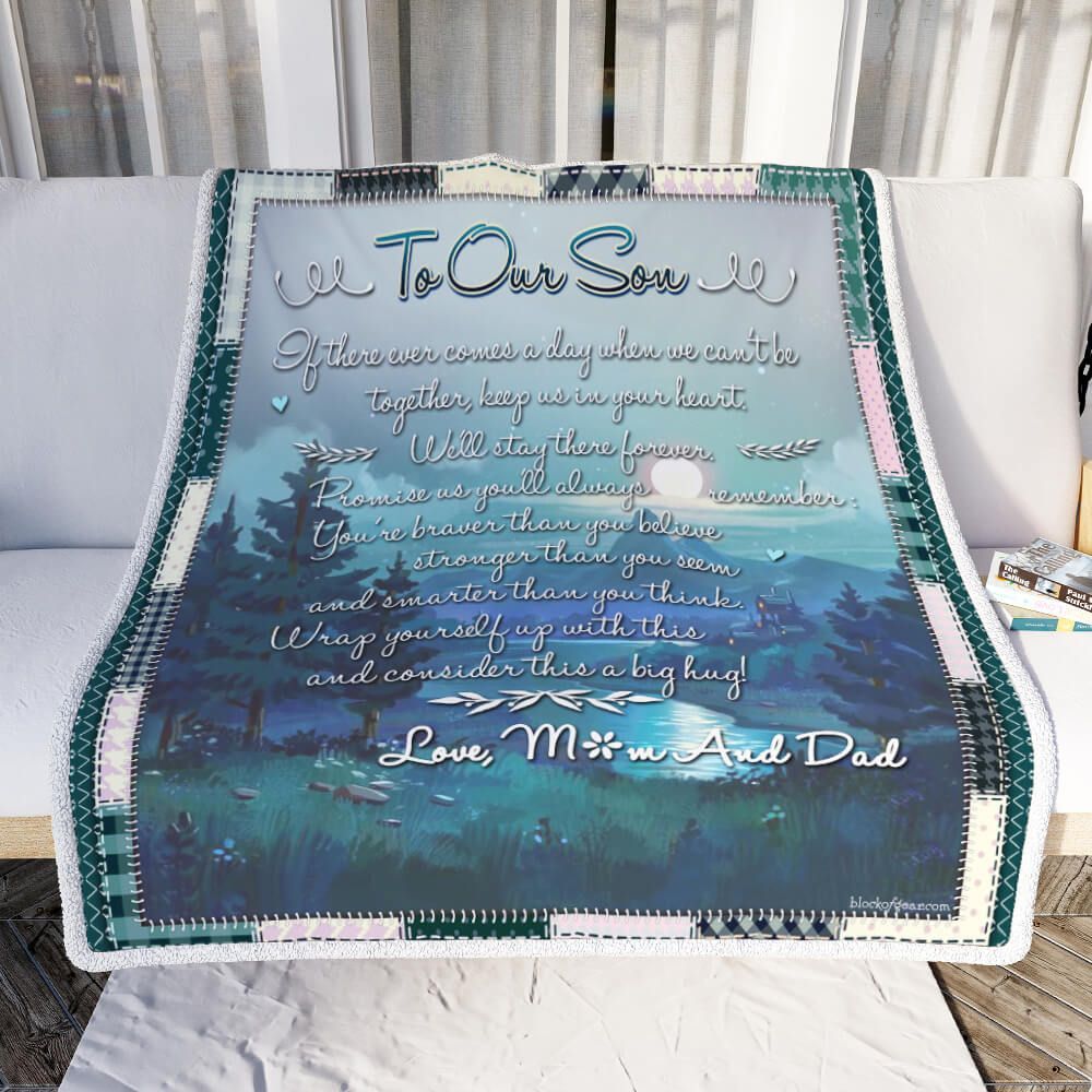 To Our Son, We’ll Stay There Forever Sofa Throw Blanket PN1090Bv2