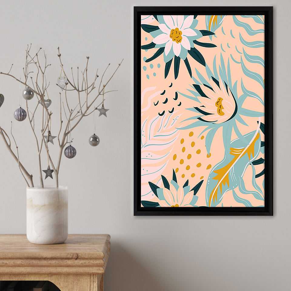 Flower Market Berlin  Framed Canvas Print – Canvas Painting, Canvas Art, Wall Art, Wall Decor