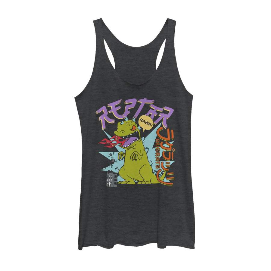 Rugrats Women’s Reptar Says Rawr  Racerback Tank