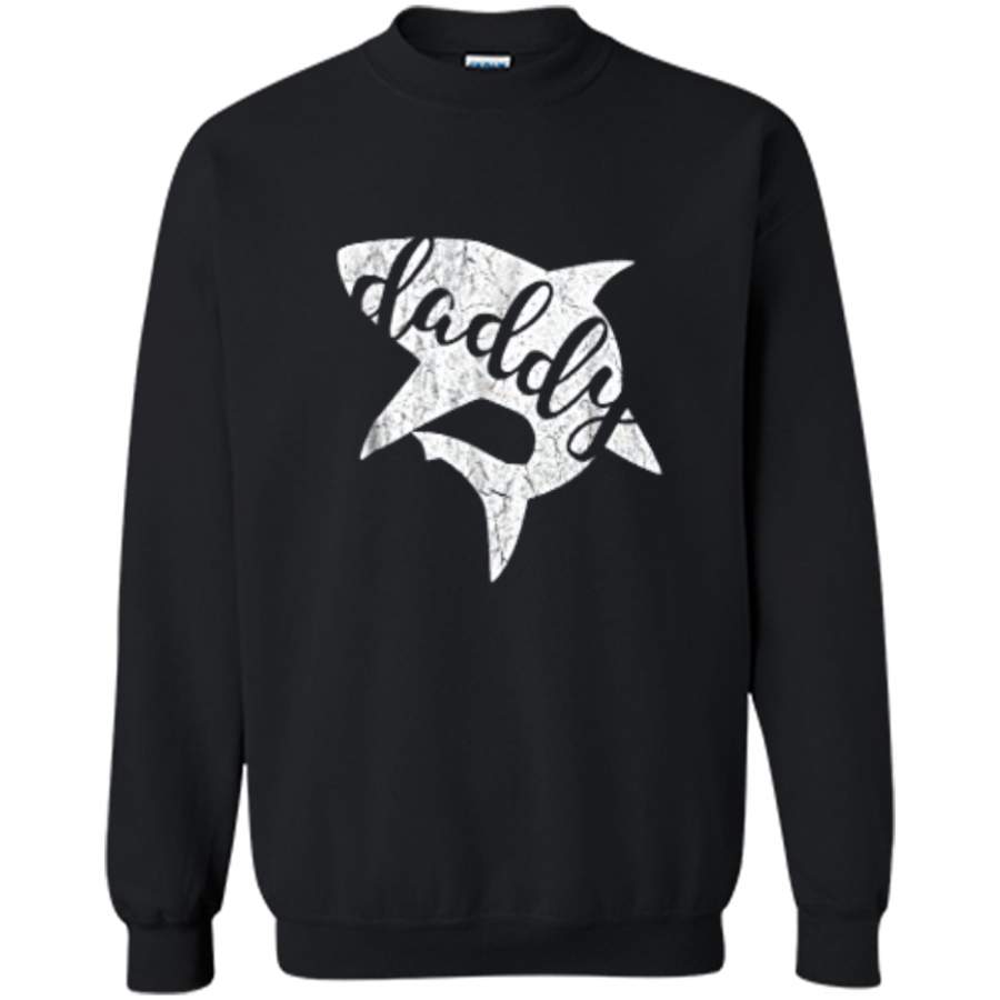 Daddy Shark  Matching Family  Shark Family Printed Crewneck Pullover Sweatshirt