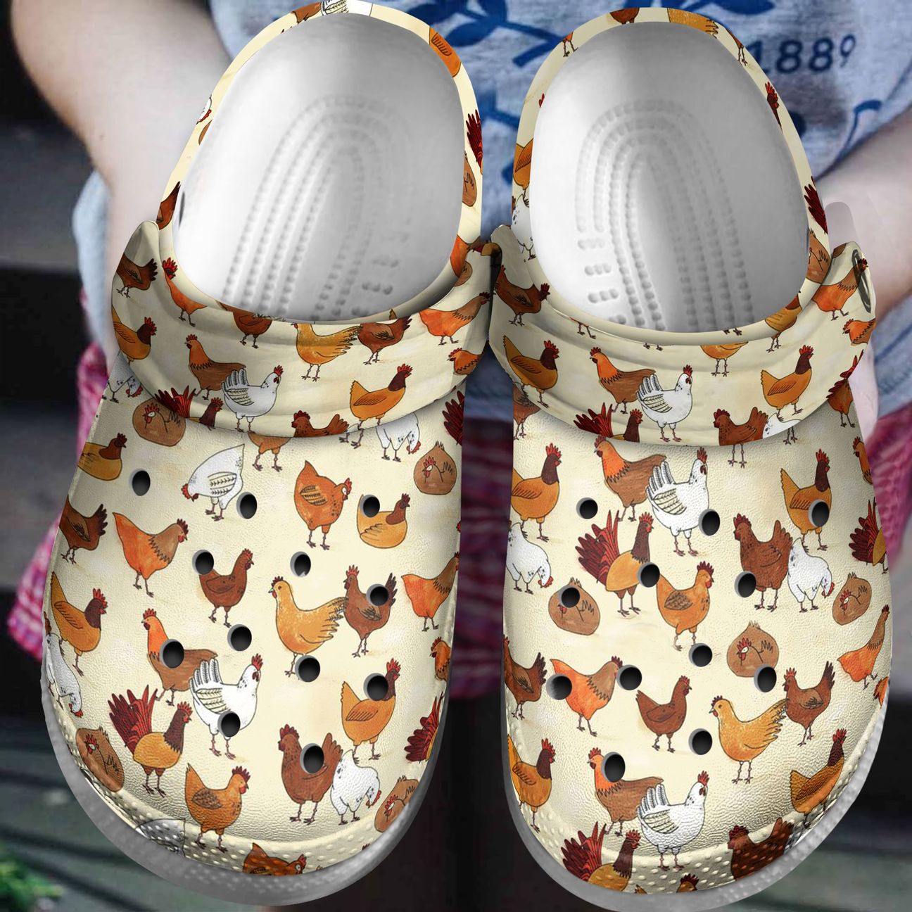 Chicken Personalized Clog, Custom Name, Text, Color, Number Fashion Style For Women, Men, Kid, Print 3D Love Chicken