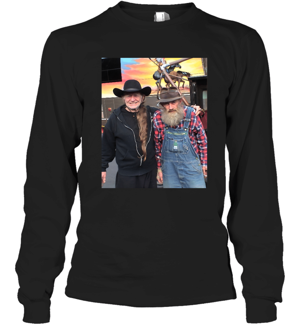 Willie Nelson Popcorn Sutton Long Sleeve