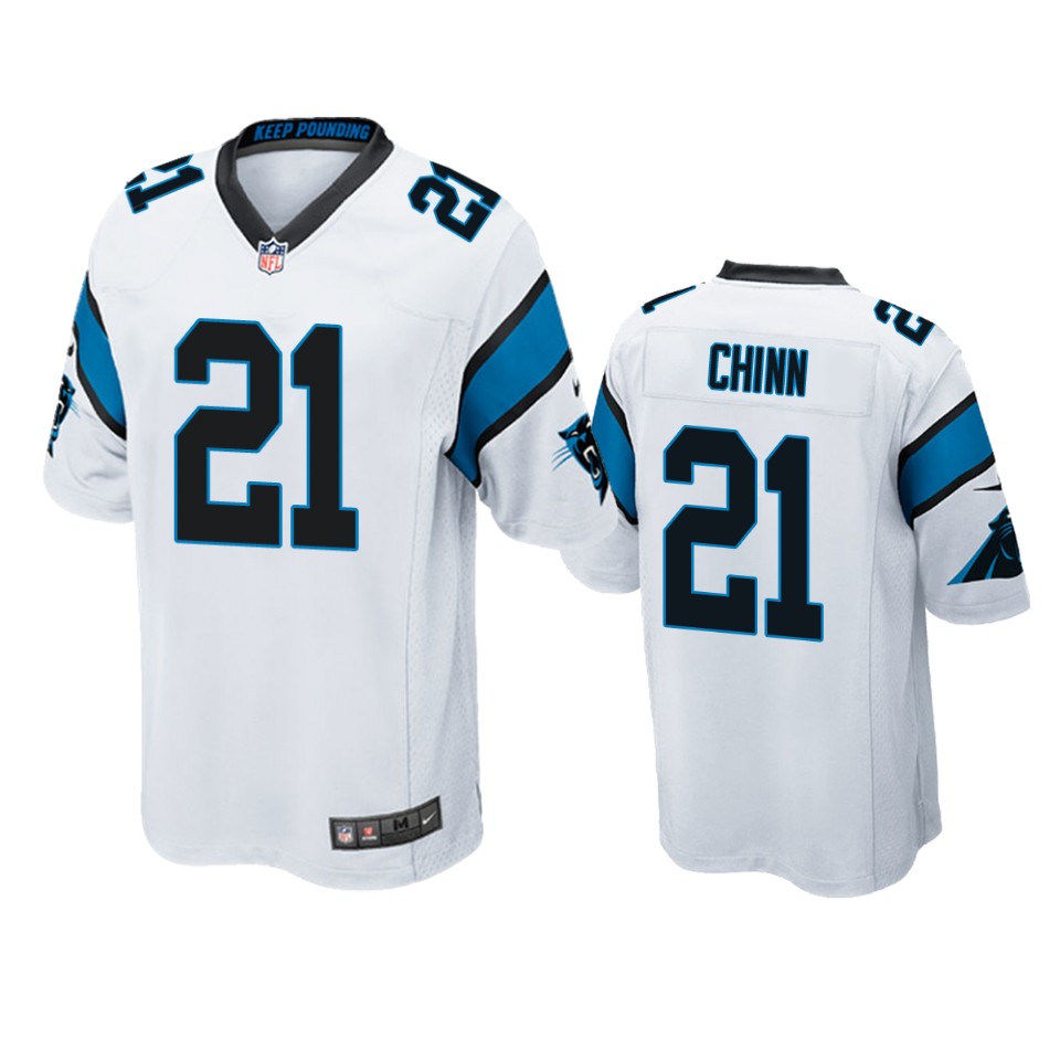 Carolina Panthers Jeremy Chinn White 2020 NFL Draft Game Jersey