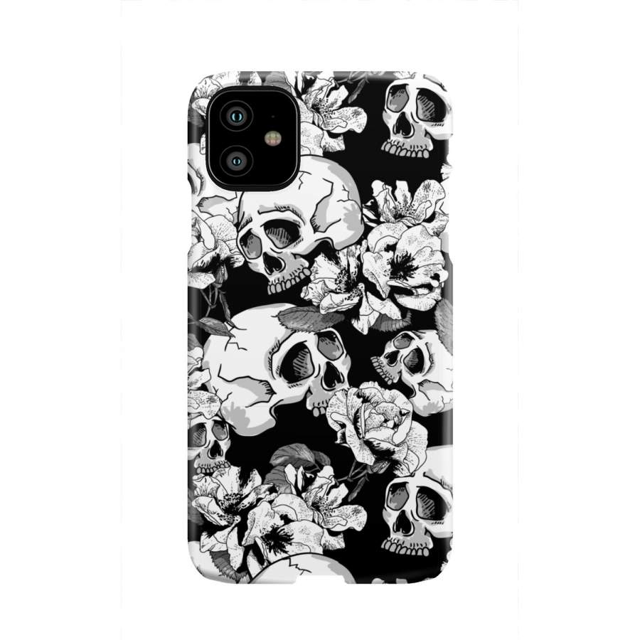 Black & White Skull Phone Case