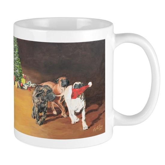 Mastiff Puppy Christmas Mug