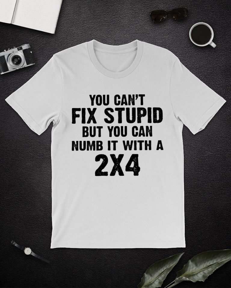 You Can’t Fix Stupid But You Can Numb It With A 2 X 4 Standard Men T-shirt