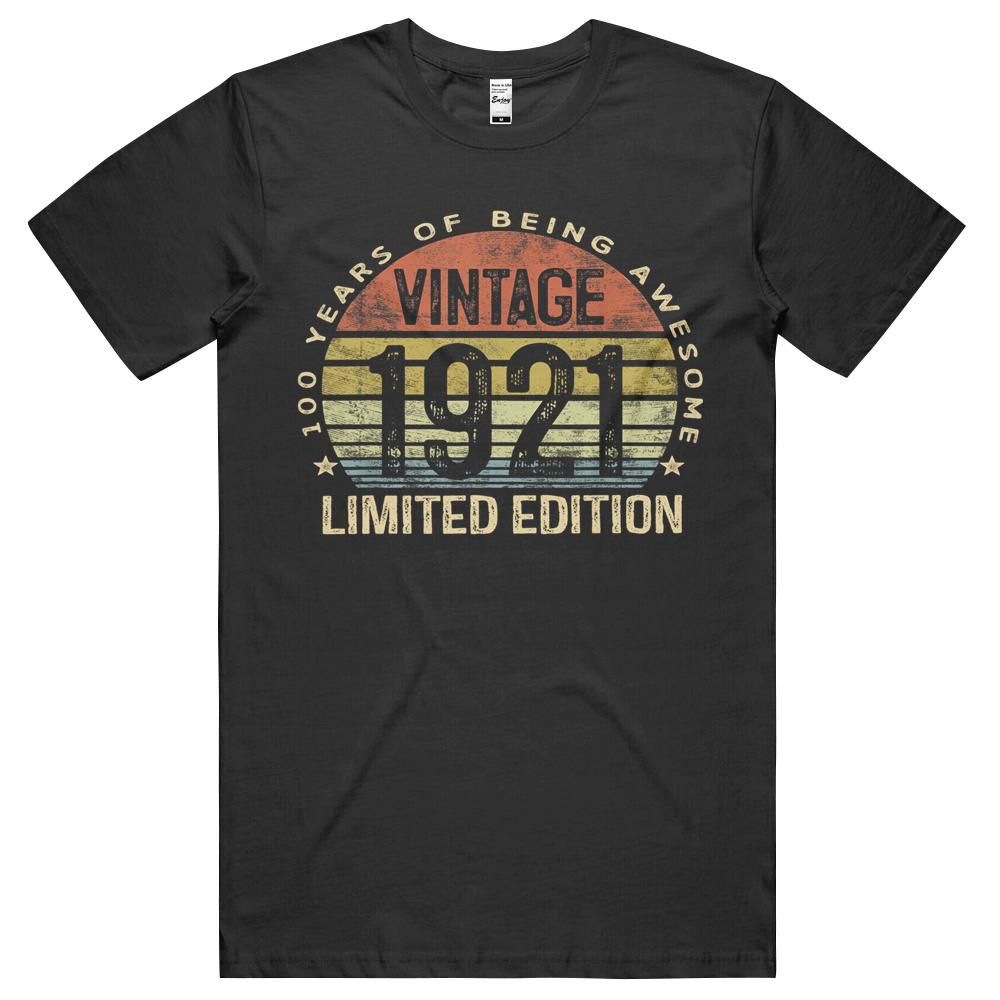 100 Year Old Gifts Vintage 1921 Limited Edition 100 Birthday T-shirt