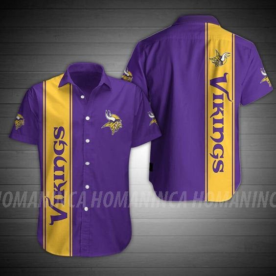 Minnesota Vikings Nfl Hawaiian Summer Shirt, Minnesota Vikings Summer Shirt, Minnesota Vikings Nfl Fan Hawaiian Shirt Short