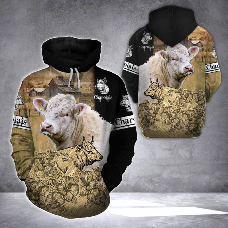 Animal Cale Animal Charolais V542 Hoodie