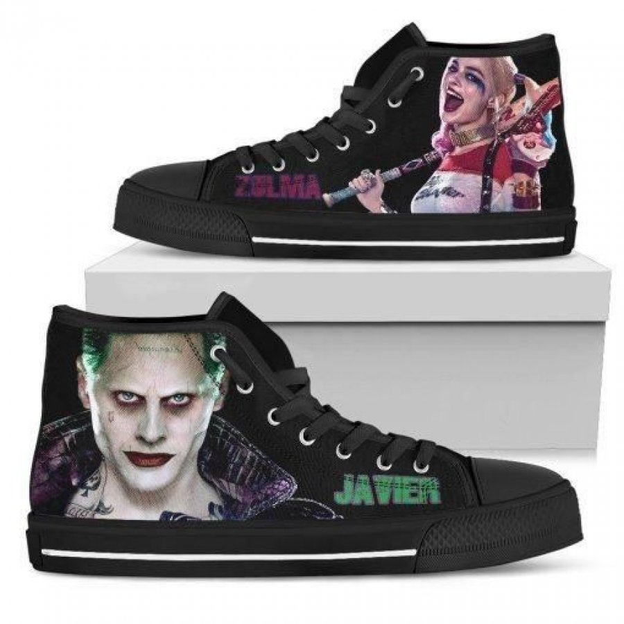 Zulma custom canvas shoes suicide squad