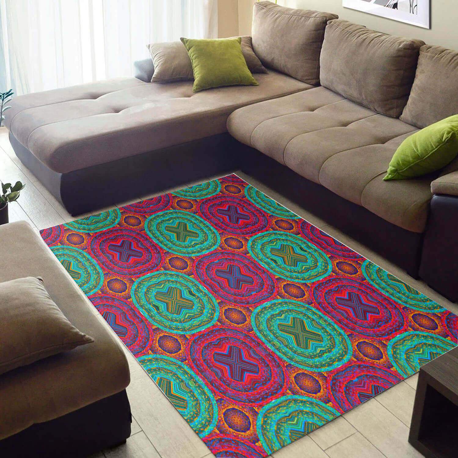 Cool African American Rug Unique Afrocentric Seamless Pattern African Design Floor Carpet African Style Decor WBG3270