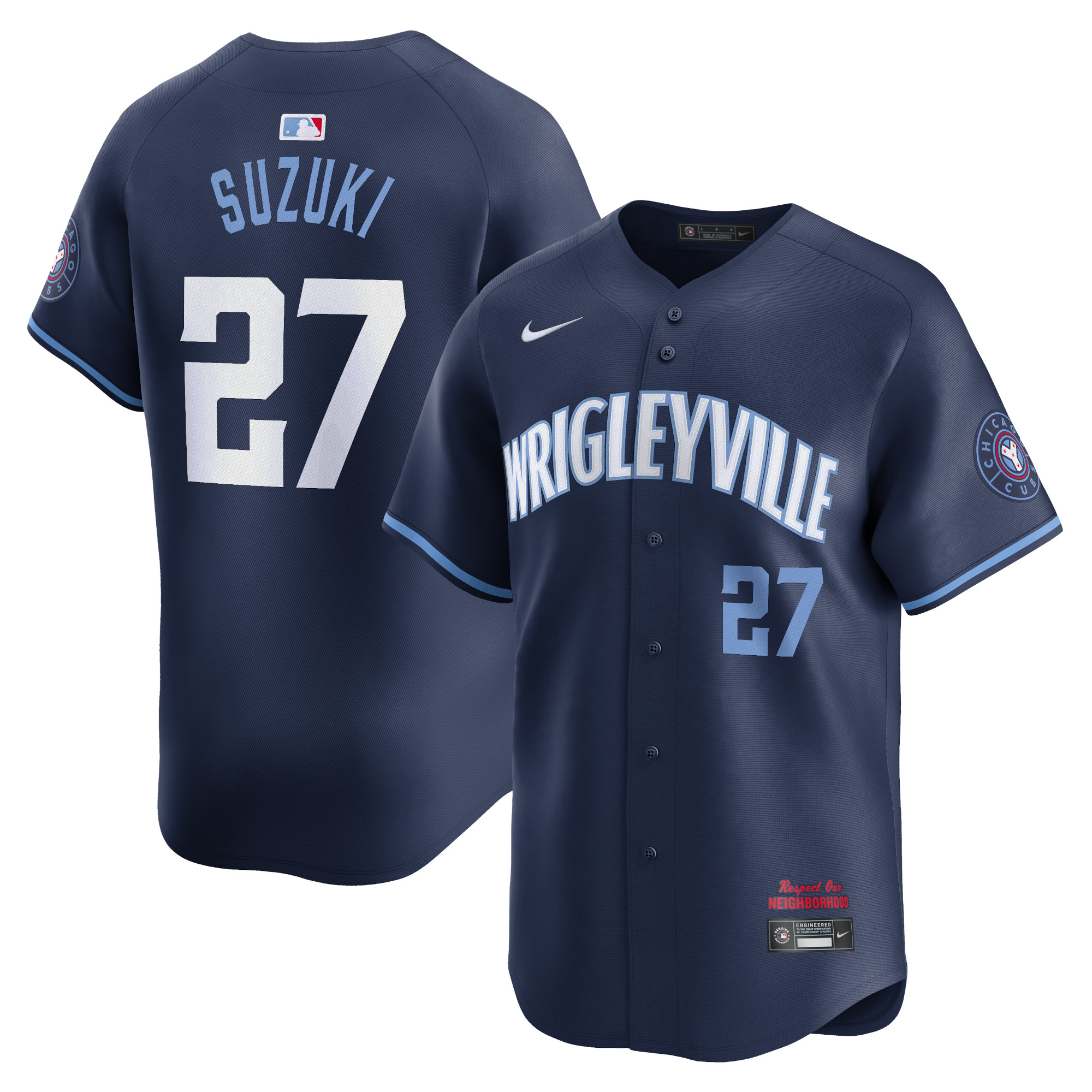 Seiya Suzuki Chicago Cubs City Connect Limited Player Jersey – Navy