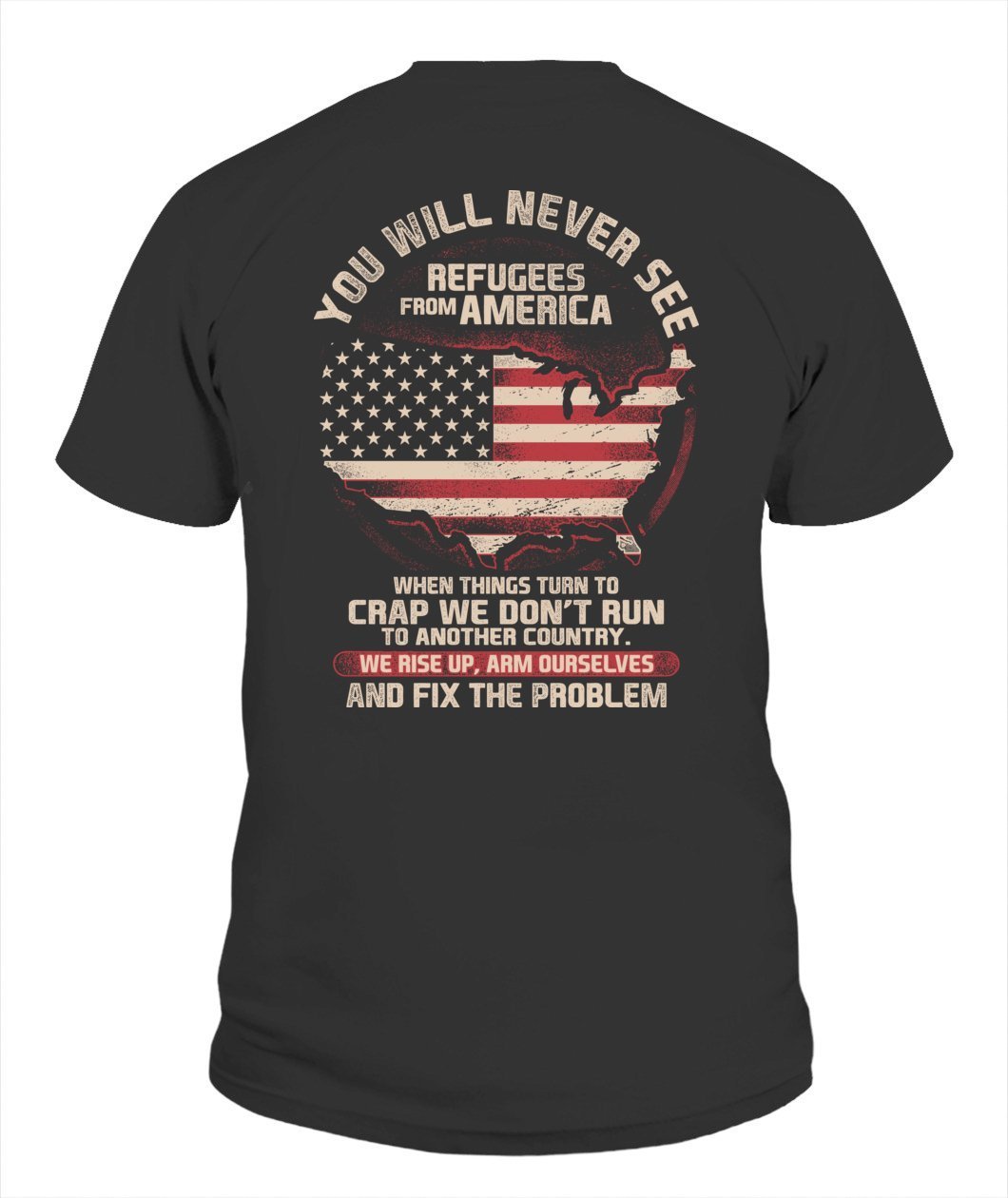 Patriot Refugees From America Unisex T Shirt | Adult | K2740