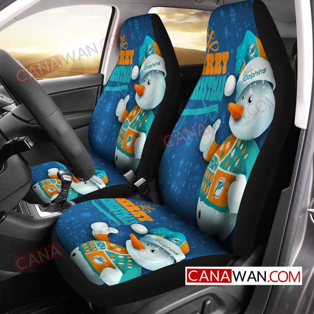 Miami Dolphins Style095 3D Customized Personalized Car Seat Cover