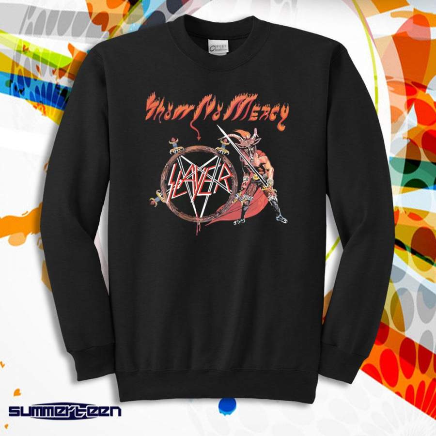 Slayer Band Show No Mercy 1983 Men’S Sweatshirt