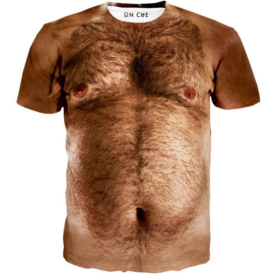 Hairy Chest Men/Women 3D All-Over Print Tshirt