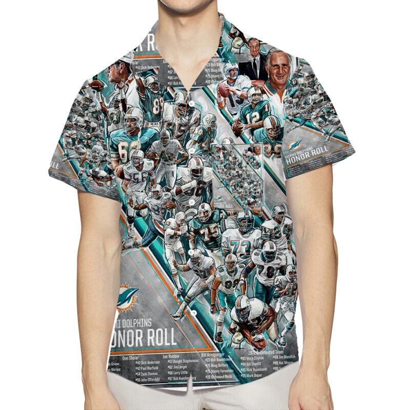 Miami Dolphins Players9 3D All Over Print Summer Beach Hawaiian Shirt With Pocket