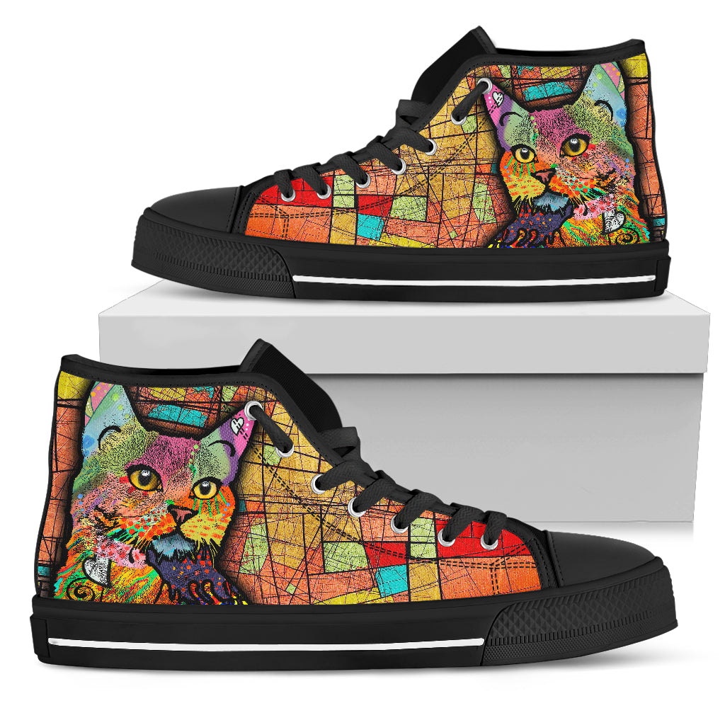 Surreal Cat Canvas Shoes