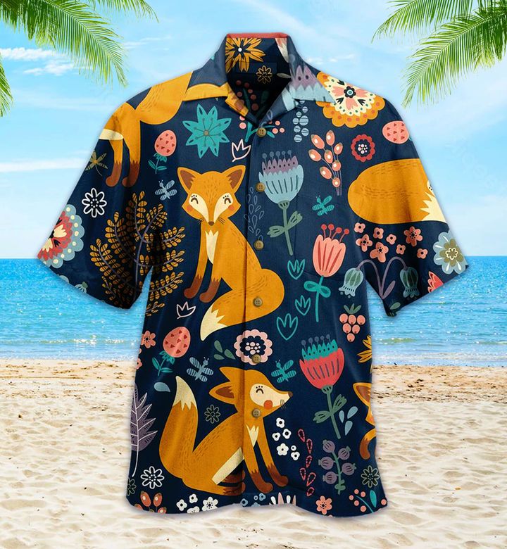 Fox In Forest Cute Colorful Hawaii Shirt Lover Hawaii For Men Women Ha28646